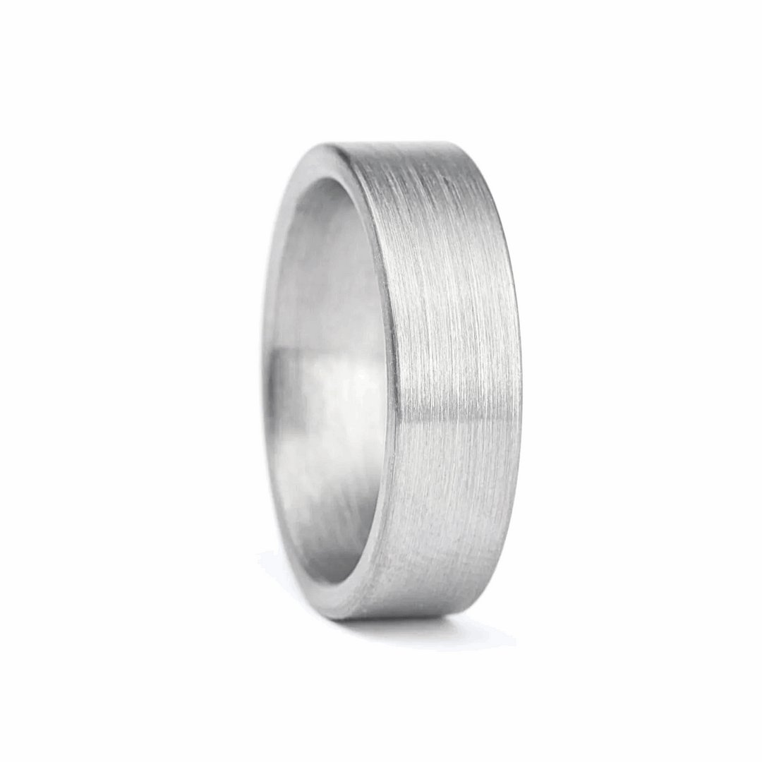 a rugged men's wedding ring crafted from an authentic shotgun barrel. Made in the USA, this unique ring is designed for hunters and outdoorsmen who live for the hunt. A perfect symbol of commitment with an edge of adventure.