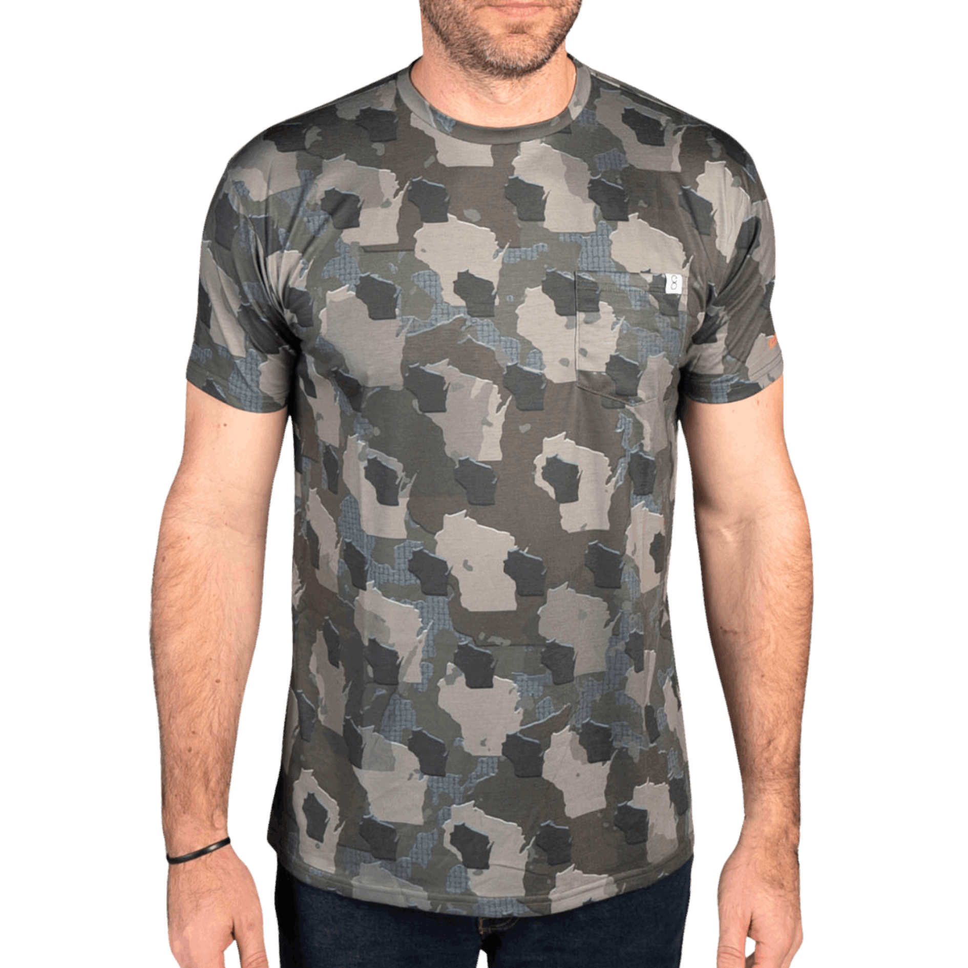 ★GUBIN★ W Lettering Camo Crop Short Sleeve T-Shirt W) Lettering camo crop Short-sleeved T-shirt - GUBIN | 60