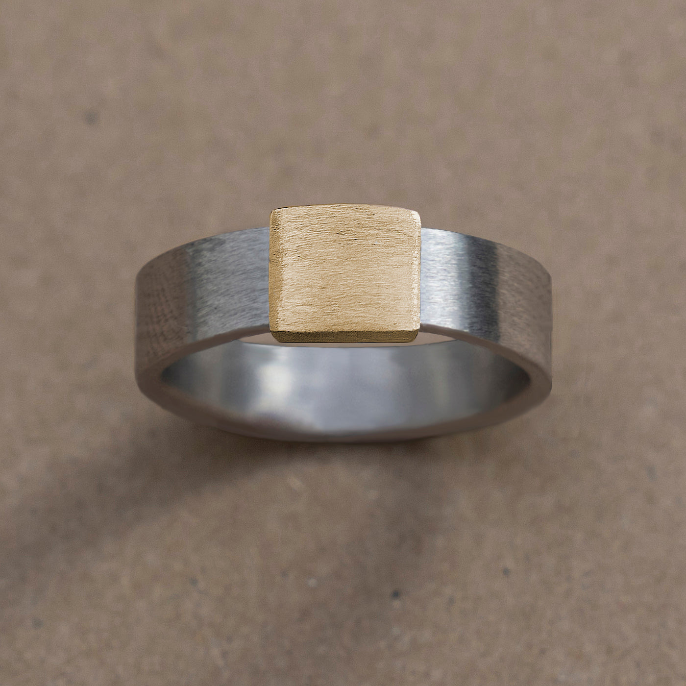 Classic 7mm 14kt Yellow Brushed Gold Insert  Barrel Band