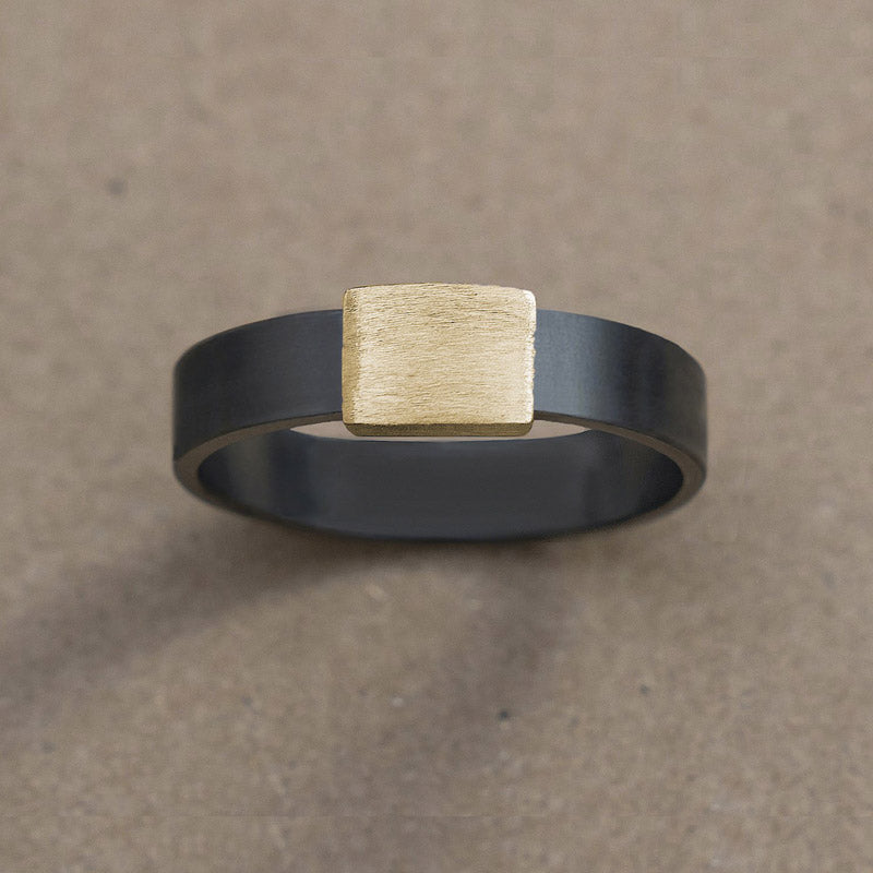 Barrel Band - Wedding Ring Made for Hunters and Outdoorsmen Brushed / 10.5
