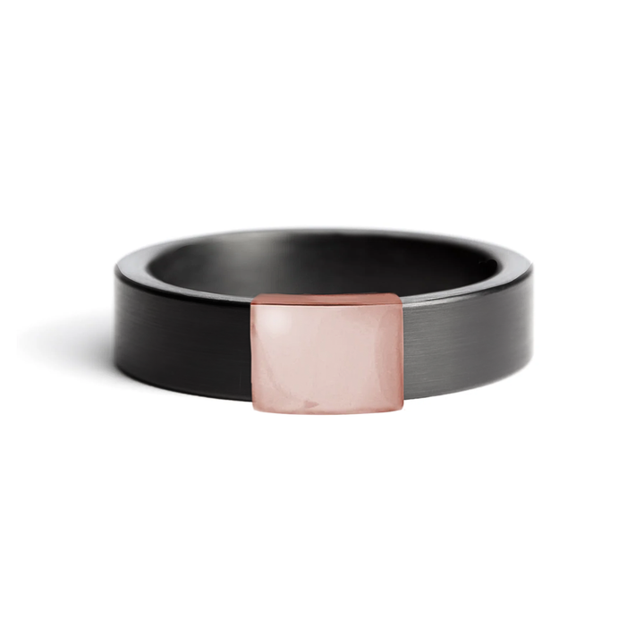 Gunmetal 5mm 14kt Rose Gold Barrel Band