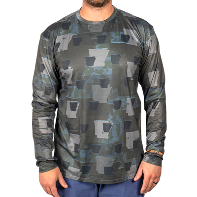 Arkansas Camo - Long Sleeve Shirt