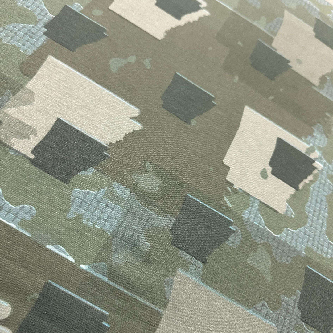 Arkansas State Camo Pattern on Microfiber Field Towel