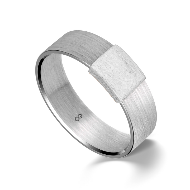 Classic 7mm Silver Platinum Barrel Band