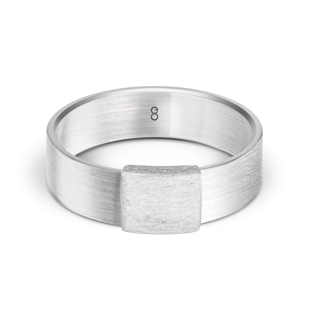 Classic 7mm Silver Platinum Barrel Band