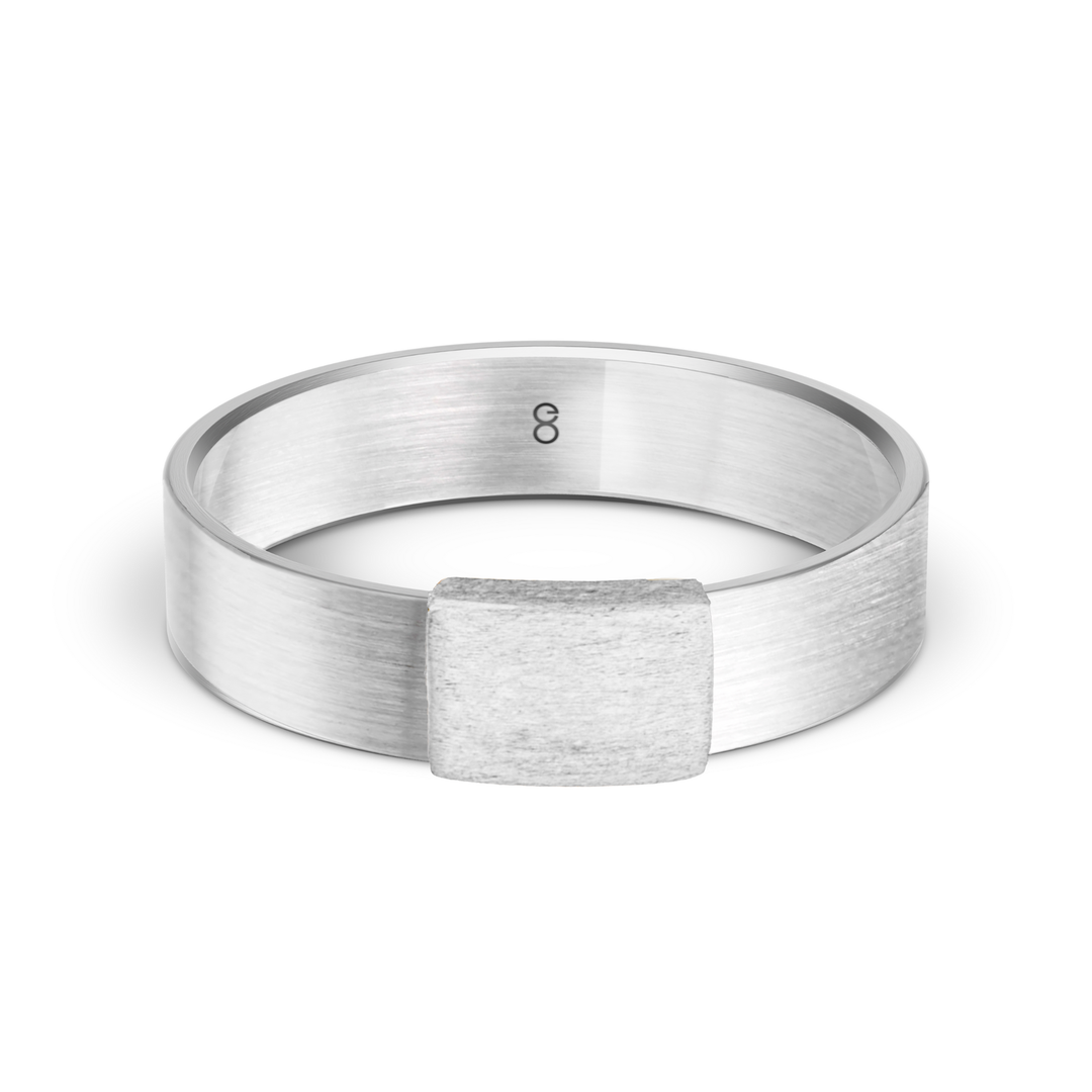 Shotgun Barrel Band Wedding Ring – Unique Handmade Ring Crafted from  Shotgun Barrel Metal, Set Against a Clean White Background. Ideal for Gun Enthusiasts and Custom Jewelry Lovers. Perfect for Personalized Gifts or Statement Accessories