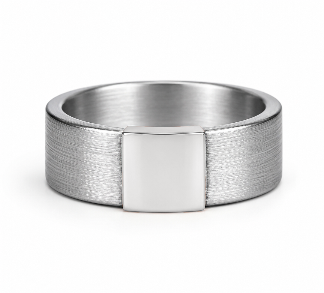 Classic 7mm Silver Platinum Barrel Band
