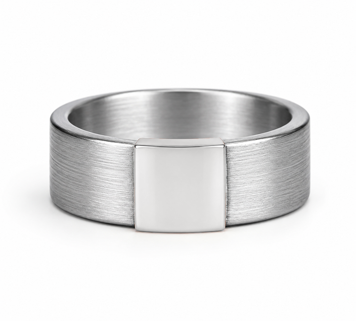 Classic 7mm Silver Platinum Barrel Band