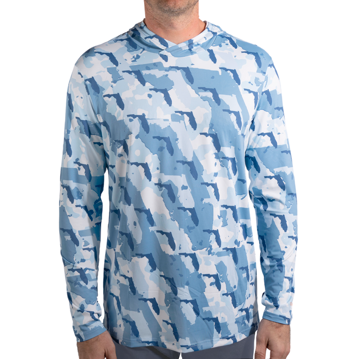 Florida Camo - Fishing Long Sleeve Hoodie