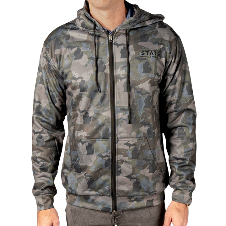 Michigan Camo - Zip Hoodie