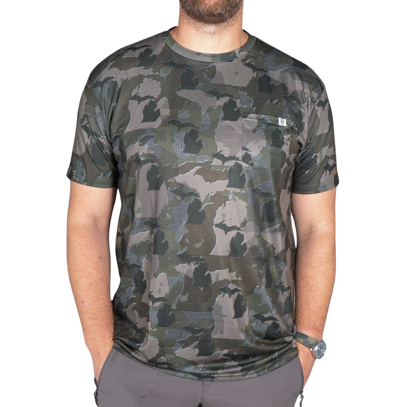 Michigan Camo - Short Sleeve Shirt
