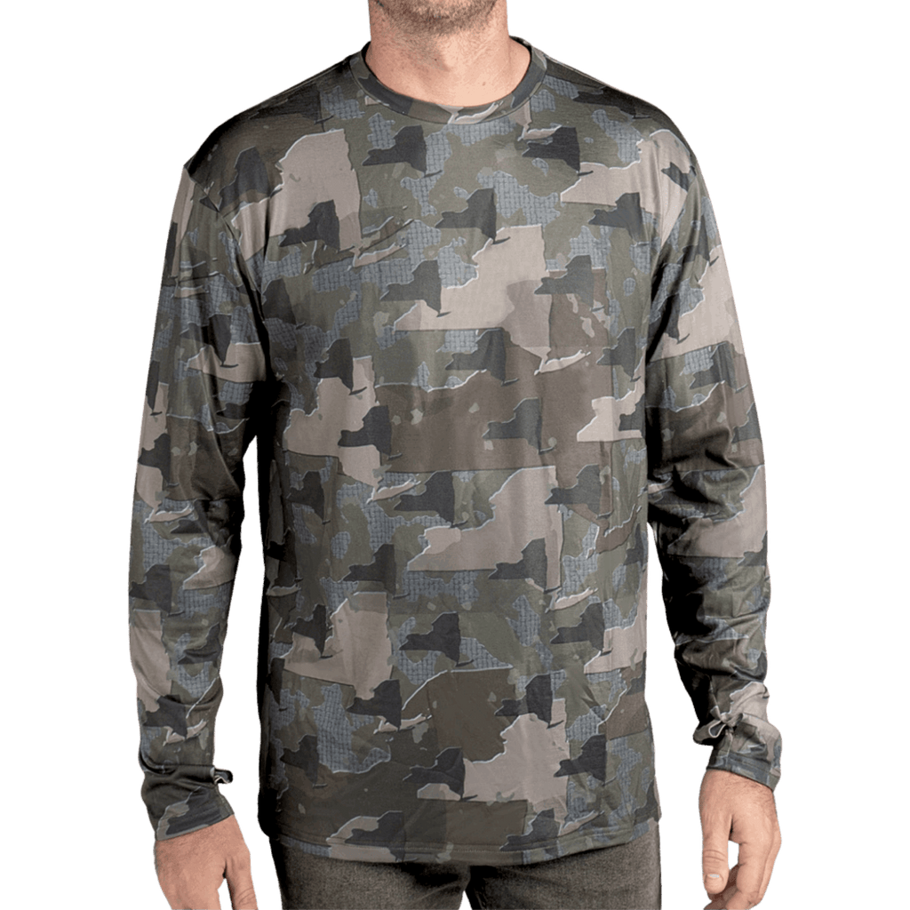 West Virginia Nike Camo Long Sleeve T Shirt Men's New York Camo