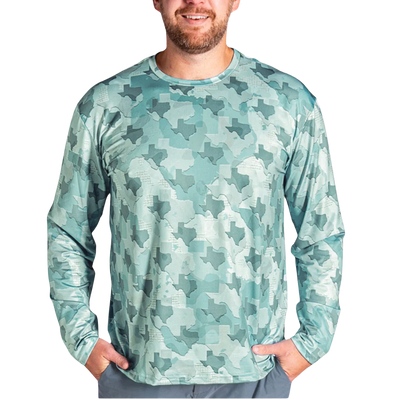 Texas Camo - Long Sleeve Fishing Shirt