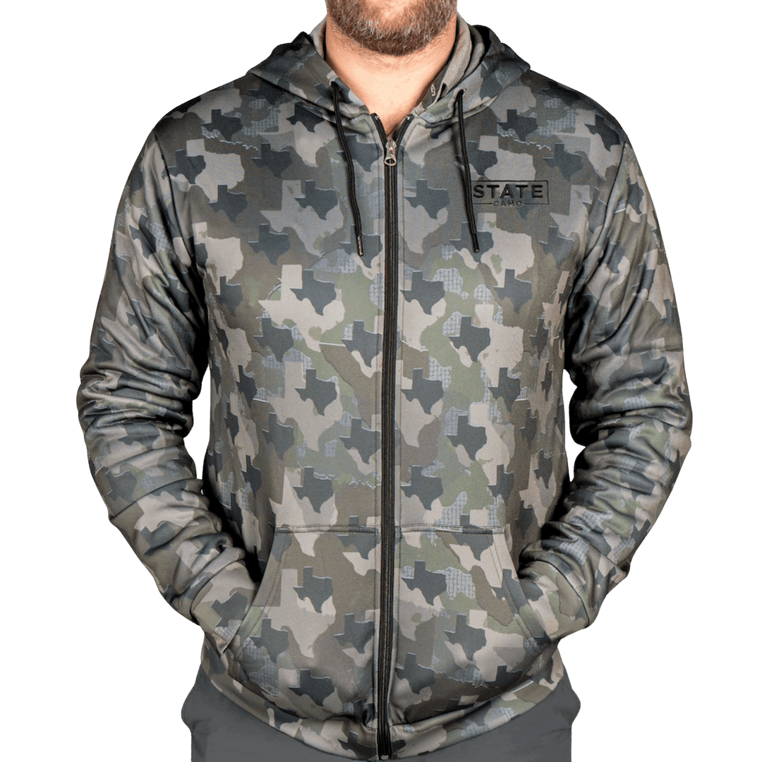 Texas Camo - Zip Up Hoodie