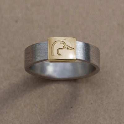 Ducks Unlimited Classic 14kt Yellow Gold Polished Barrel Band