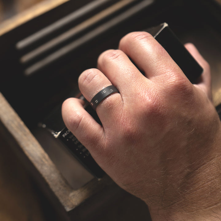 7MM Gunmetal White Tail Barrel Band on hand 